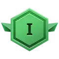 Icon for Level I trials on the mission select map and Threat Level panel.