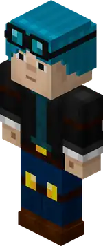 DanTDMBlue.png: Infobox image for Dan The Diamond Minecart the character in Minecraft