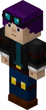 DanTDMPurple.png: Infobox image for Dan The Diamond Minecart the character in Minecraft