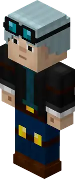 DanTDMWhite.png: Infobox image for Dan The Diamond Minecart the character in Minecraft