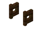 Dark Oak Fence Gate (Opened).png: Infobox image for Fence Gate the block in Minecraft