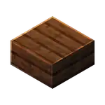 Dark Oak Wood Slab (inventory) MCE.png: Infobox image for Dark Oak Wood Slab the block in Minecraft