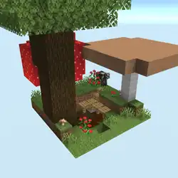 Dark and Shroomy (buildplate).png: Infobox image for Dark and Shroomy the earth buildplate in Minecraft