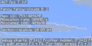 Debug screen when reducedDebugInfo is true.