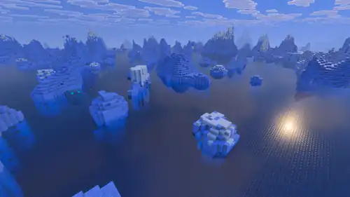 Deep Frozen Ocean Vibrant Visuals.png: Infobox image for Deep Frozen Ocean the biome in Minecraft