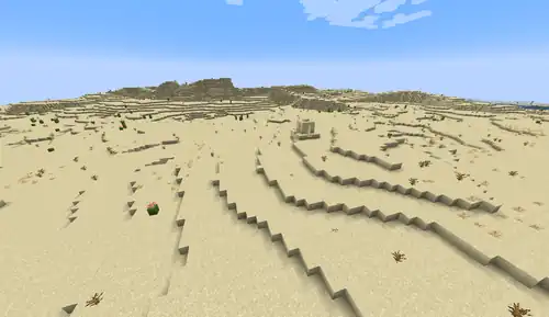 Naturally generated sand in a desert.