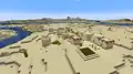 Naturally generated sandstone in a desert village. (far left)