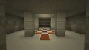 Naturally generated sandstone found in a desert pyramid.