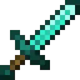 Diamond Sword.png: Infobox image for Diamond Sword the item in Minecraft