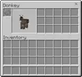 Donkey (wearing chest) Mule (wearing chest)