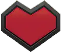 Dungeons Health Meter.png: Infobox image for Health heart the dungeons item in Minecraft
