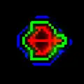 The shine pattern for Dynamo's ranged enchantment icon.