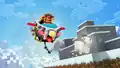 Doctor Eggman chasing a goat