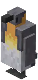 An emperor penguin in Minecraft Dungeons
