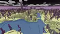 An End highlands single biome world before 1.18.