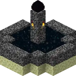 EnderDragonPortal.png: Infobox image for Exit portal the structure in Minecraft