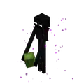 Old enderman holding a cactus