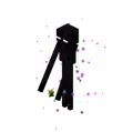 Old enderman holding a dandelion