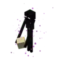 Old enderman holding sand