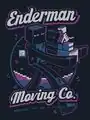 Official T-shirt artwork "Enderman Moving Company" by JINX