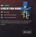 An evocation robe within the inventory.