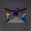 "Fight the Ender Dragon," an official T-Shirt featuring Steve and Alex.