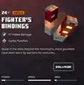 Fighter's bindings within the inventory.