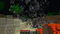 Invisible fire as seen in early Pocket Edition, and could burn up non-flammable blocks such as stone and dirt.
