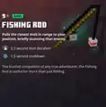 A fishing rod within the inventory.