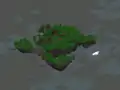 A typical woods, small, floating map in isometric perspective.