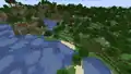 A flower forest single biome world before 1.18.