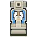 An animated icon representing a frost tower.