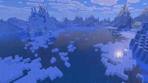 Frozen Ocean Vibrant Visuals.png: Infobox image for Ocean biomes the biome in Minecraft