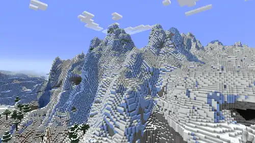 Frozen Peaks.png: Infobox image for Frozen Peaks the biome in Minecraft