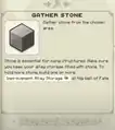 The gather stone resource melody's journal entry.
