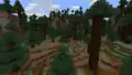 Giant spruce taiga hills in Bedrock Edition.