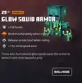 The glow squid armor within the inventory.