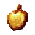 A golden apple as it appeared in Minecraft Earth.