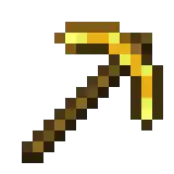 Golden Pickaxe.png: Infobox image for Pickaxe the item in Minecraft