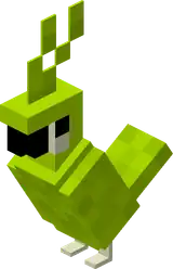 Green Parrot (Story Mode).png: Infobox image for Parrot the story mode mob in Minecraft