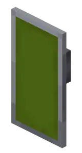 Green Shield.png: Infobox image for Shield the item in Minecraft