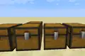 Multiple chests placed next to each other.