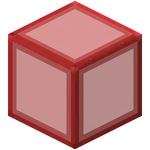 Hardened Red Stained Glass.png: Infobox image for Hardened Stained Glass the block in Minecraft