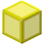 Hardened Yellow Stained Glass.png: Infobox image for Hardened Stained Glass the block in Minecraft