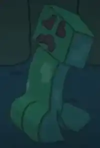 The creeper from Henry Stickmin.