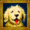 The dog painting that, when clicked, reveals a hint to the location of an undiscovered rune room.