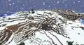 A hill terrain in a snowy plains biome.