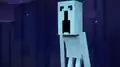 An icy ender creeper screeching.
