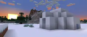 Exterior of an igloo.