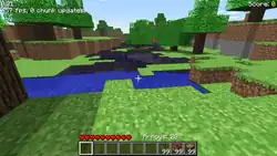 A screenshot showing a mipmapping glitch.